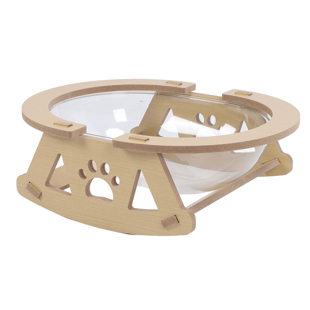 Transparent Cat Bed Spacious Stable Structure Stylish Look Clear Cat Hammock for Sleeping Playing Lounging
