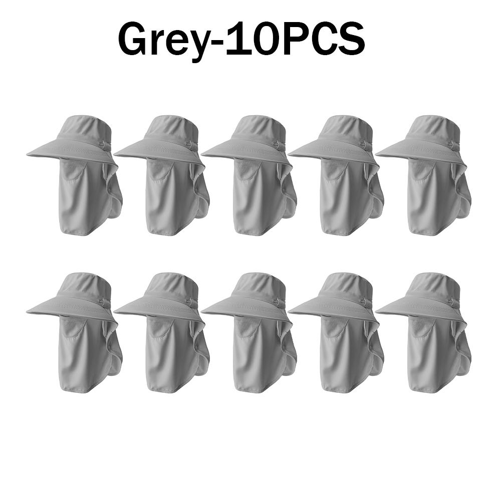Full Coverage Sun Hat with Face Mask and Neck Protection Outdoor Hunting Fishing Cap for Men Women Hiking Camping
