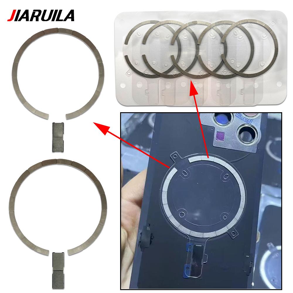 11Pcs, For Wireless Charging Magnet Module For iPhone 17 Pro Air 11 11 Mini 11 Plus 16 Pro Max Back Housing Magnetic Metal Ring