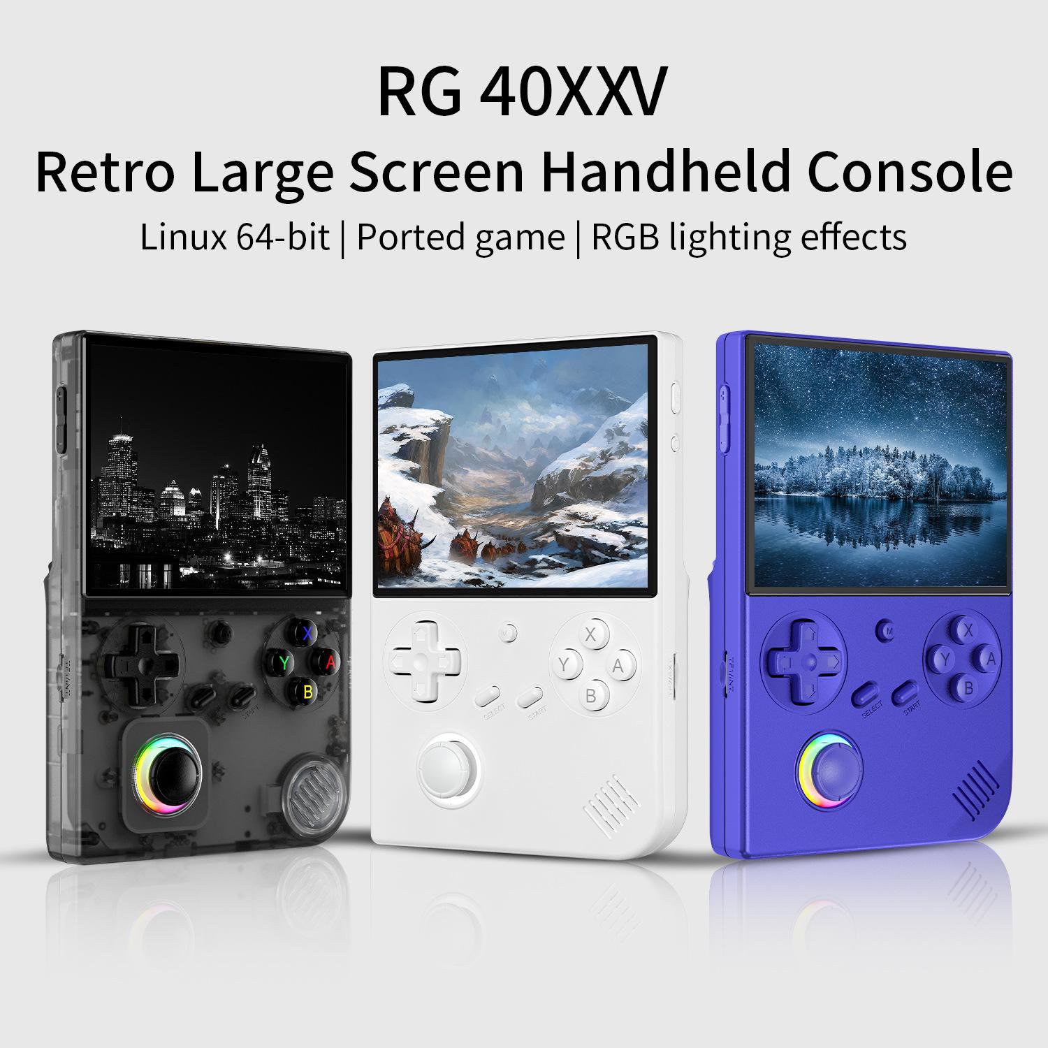 

Амберник RG40XXV: Новая вертикальная 4-дюймовая игровая консоль с открытым исходным кодом, двумя клавишами-рокерами и подсветкой Chinese; 40XX V No card, no game синий