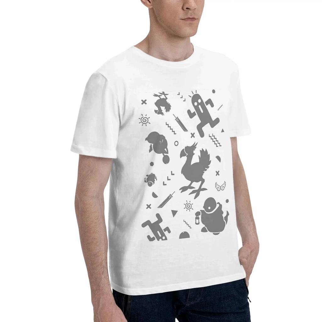 Final Fantasy Medley Men TShirt Oversized T Shirts Mens Crew Neck Cotton Tees Short Summer Male