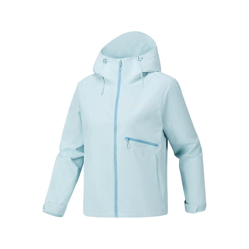 Skechers Hooded Casual Running Sports Simple Loose Waterproof Breathable Jacket Women jackets P226W046-022G S