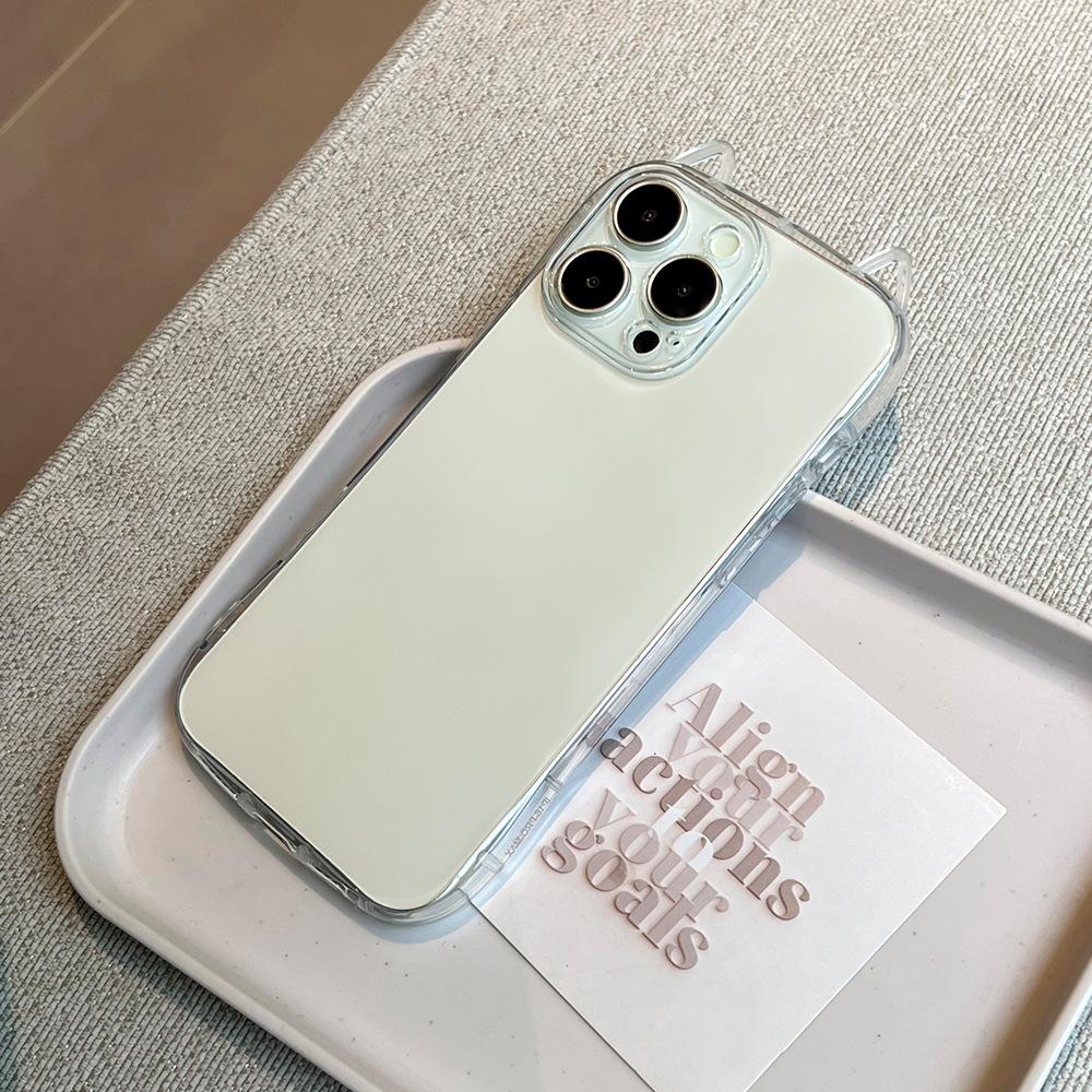 Cat Ears Clear Phone Case For iPhone 17 Air 16 Plus 15 14 13 12 11 Pro Max X XS XR 7 8 SE 2022 2020 Minimalist Shockproof Transparent Protective Cover