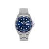 Men's Stainless Steel Japanese Automatic/Manual 200m Diver Style Watch - Blue/Silver