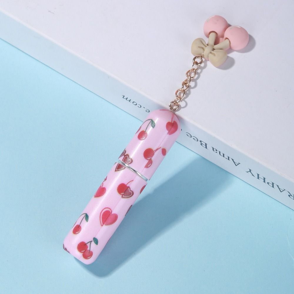 5ml Mini Perfume Bottle Refillable Leak-proof Empty Cosmetic Containers with Pendants Spray Rotating Bottle