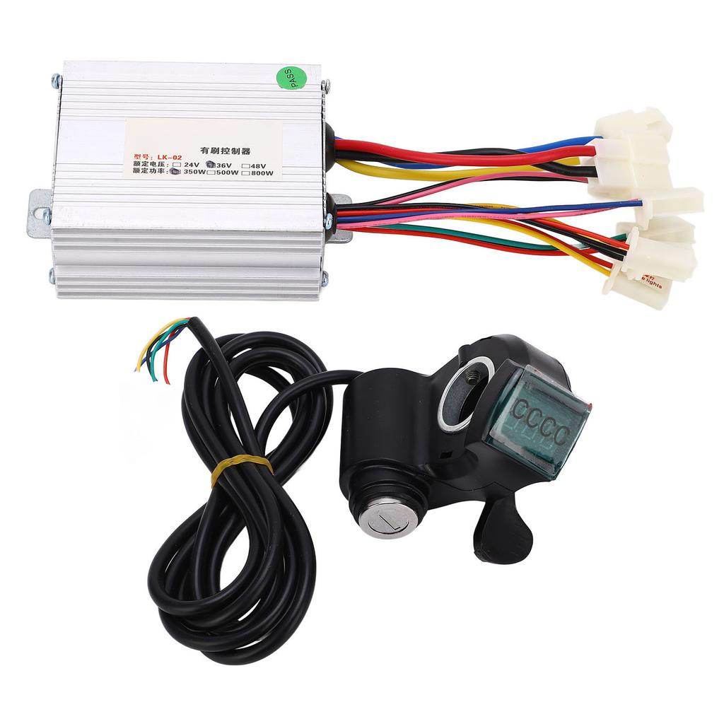 Motor Controller Kit 350W Schnelle Wärmeableitung Unterspannungsschutz Elektrofahrrad Gasgriff
