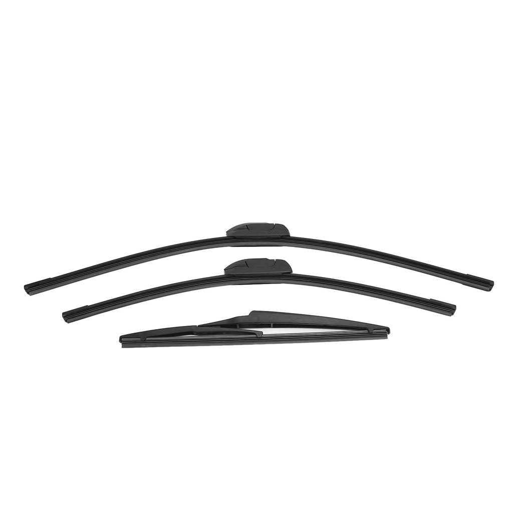 Windshield Wiper Blades Set 24in 17in 12in Quiet High Efficiency Replacement for Mirage 2014 2020 Left Hand Drive