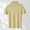 MONTAGUT Men's 15% Mulberry Silk Antibacterial Breathable Polo Shirt