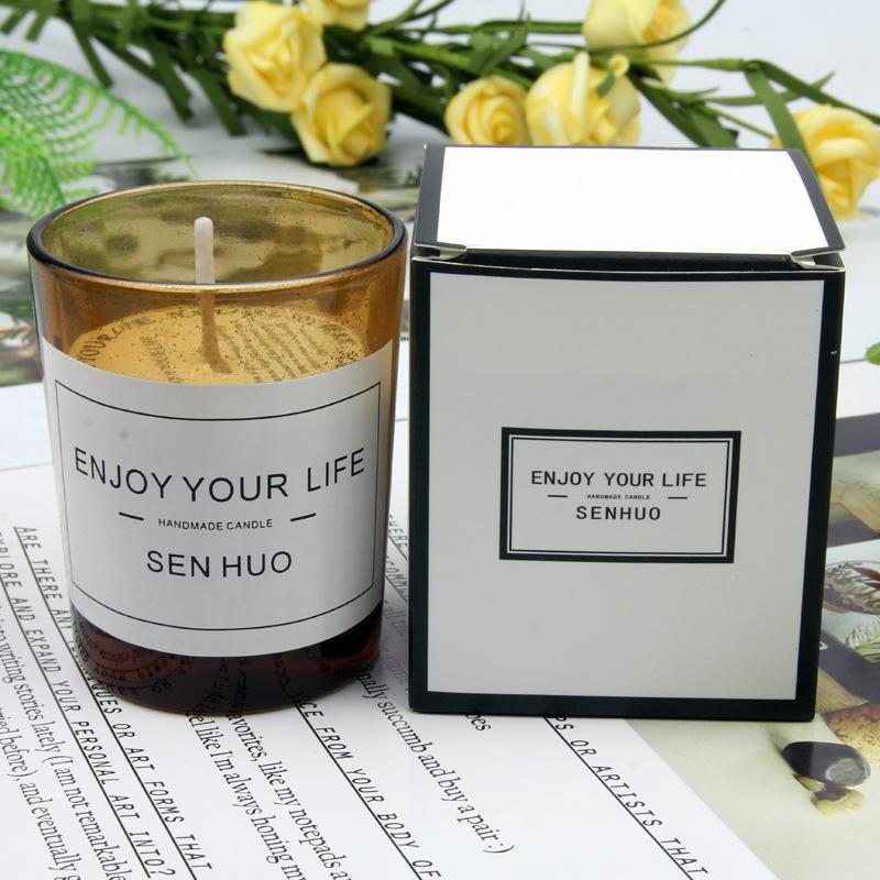 Aromatherapy Glass Candles Fragrance Candles Romantic Aromatherapy Candles No Hotel Candles Soy Wax Exquisite Gift