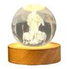 3D Hands Prayer Faux Crystal Ball with Wooden Base Clear Engraved Prayer Hand Ball Night Light Religious Christian Gifts for Women Men