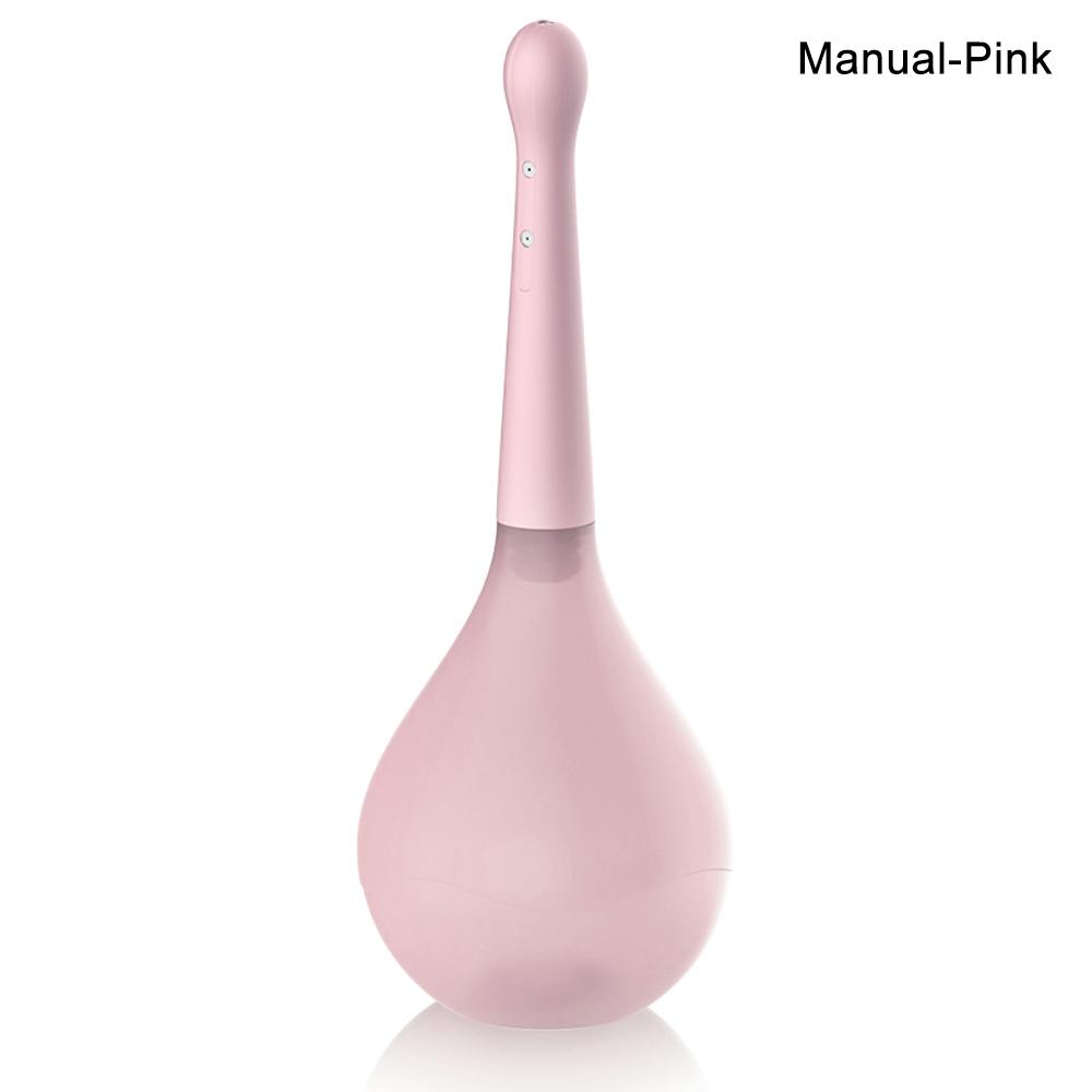 Fully Automatic Enema Cleaning Container Vagina & Anal Cleaner Douche Bulb Design Silicone Health Tool Sex Toys For Woman/Man