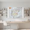 Spanish Map-Spain Map-Wine Distribution Decorative Hanging Picture for Travel,Educational Tool,Photo Shoot Background