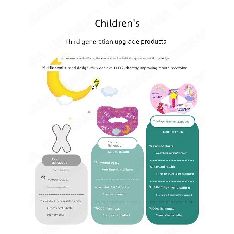 German Mouth Breathing Correction Stickers Kids Mouth Breathing Breathing Patch Sleep Anti-Opening Mouth Breathing Patch Mouth Seal