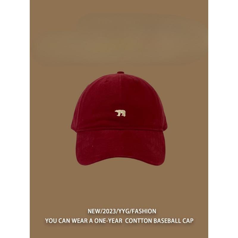 Yiran toy 1 Koreaanse Stijl Gepolijste IJsbeer Geborduurde Gezicht met Eendje Hoed voor Dames Lente en Zomer Casual Veelzijdig Retro Zacht Top Baseballpet M?56-58cm?