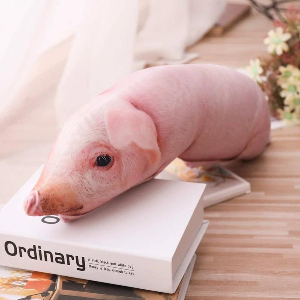 Simulated Pig Plush Toy Realistic Pig Cushion Creative Pig Stuffed Pillow Kids Toy