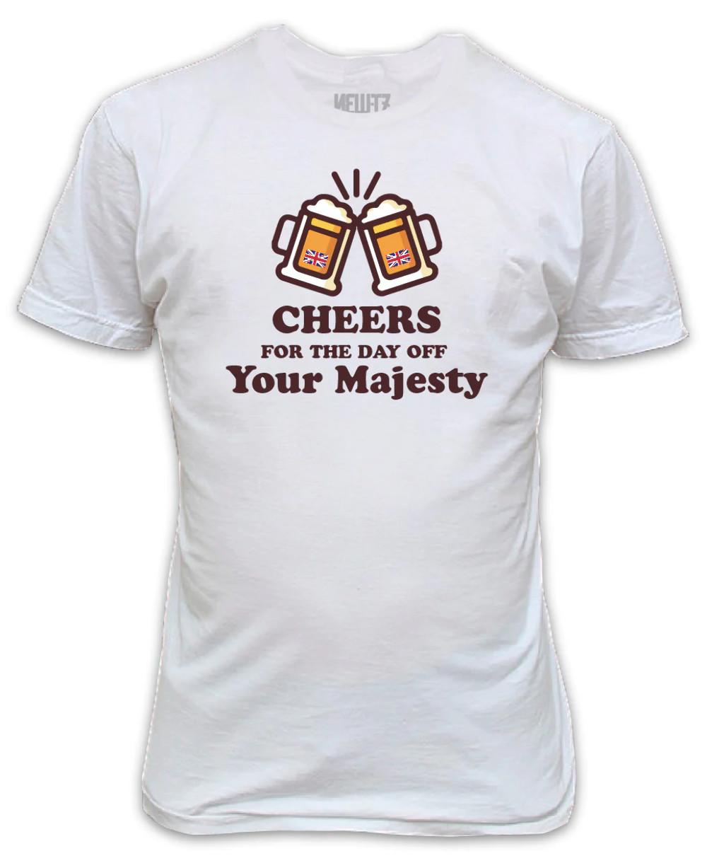Cheers for the day off Your Majesty T-Shirt King Charles III Coronation May 20 XL