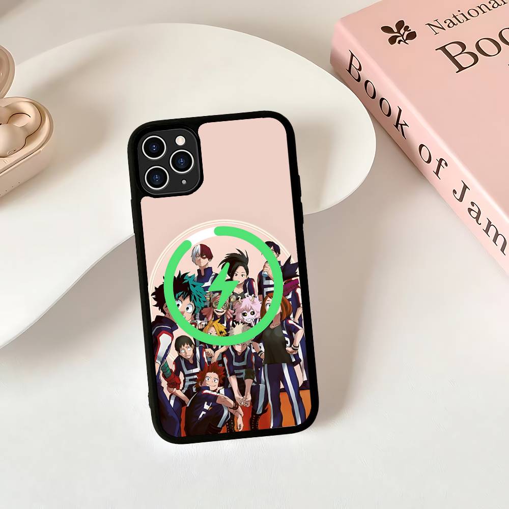 Meine H-Hero Academia D-Deku Für Magsafe Magnetische Hülle Für IPhone 17 Air 16 15 14 13 12 11 Pro Max Plus Kabelloses Laden