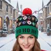 High Quality Christmas Knit Winter Hat Santa's Hat Party Supplies for Adults Festive Xmas LED Decorated Sweater Beanie