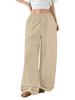 Women's High-Waist Loose Wide-Leg Drawstring Pants - Spring & Autumn