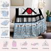 Hunter License Flannel Blanket Warm Soft Halloween Christmas Couch Warm Cozy Decorative Decor Gift for All Season