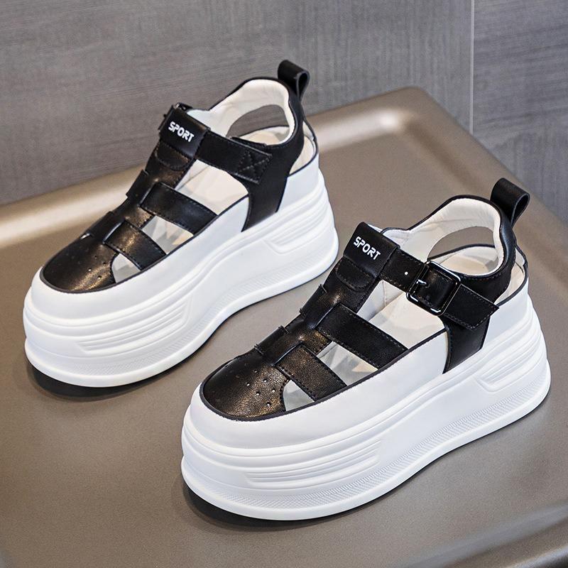 Muffin Platform Sandals Women's Summer Outer Wear New Fashionable Versatile Inner Height Increase Casual Sports Women's Shoes
