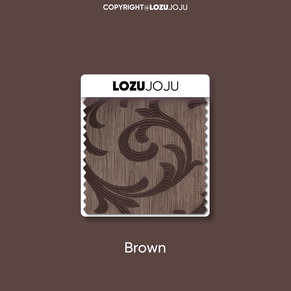 

1 шт. LOZUJOJU Высокое качество в европейском стиле затемняющие жаккардовые шторы для декора маленького окна 132x46 см W132cm x L46cm коричневый