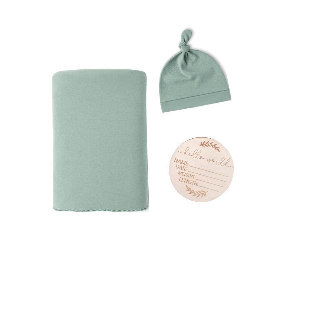 3pcs Set Newborn Baby Muslin Swaddle Blankets Cotton Hat Bedding Baby Receiving Blanket Swaddle Wrap Babies Accessories