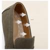 Men's Leather Casual Sneakers All-match Fashion Breathable Hand-stitched Leather Shoes