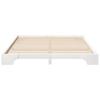 Bed Frame White 180 x 220 cm Solid Pine Wood