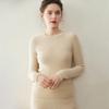Pure Cashmere Women's Round Neck Sweater - 2026 Autumn/Winter, Versatile Slimming Style, Solid Color Warm Base Layer.