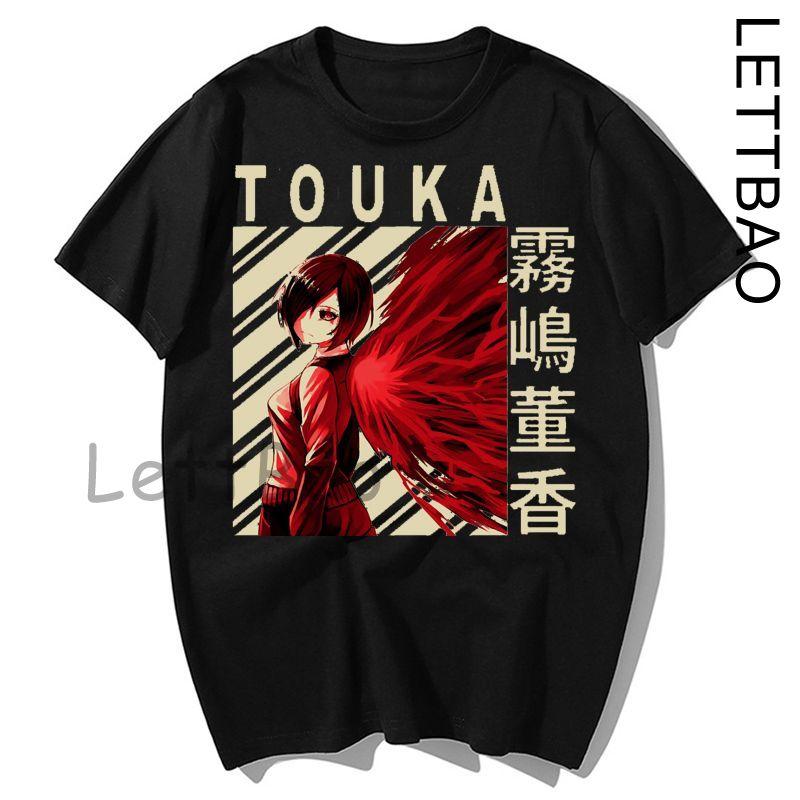 Casual Tops Japan Anime Tokyo Ghoul Funimation Kaneki Ken Cartoon Loose T Shirt Harajuku Punk Cool