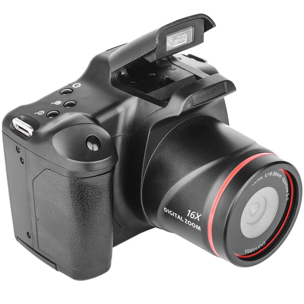 1080P 16MP Digital Mini Camera Wide-Angle Lens 16X Zoom Vlogging Camera with 2.4 Inch LCD Screen Video Recorder for Photography