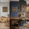 Wooden Lamella Wall Clock SQ 60cm