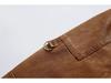 Fourth Generation Men's Leather Jacket - Wash-Faded Style, European Boutique Design, US Sizing