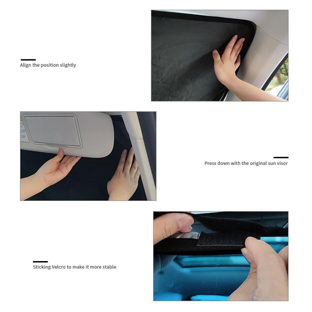 Klappbarer Auto-Sonnenschutz für Frontscheibe, Auto-Sonnenblende, Hitzeschutz, Auto-Sonnenschutz, blockiert UV-Strahlung, Auto-Sommer