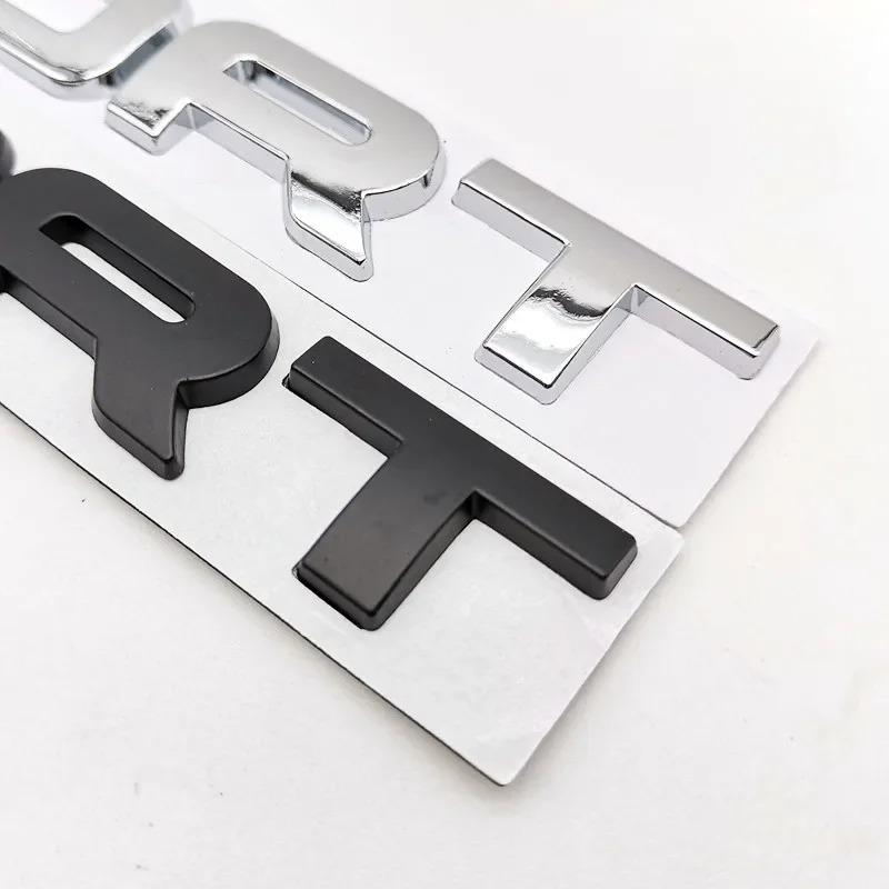 3D Metal Sport Car Rear Trunk Side Fender Emblem Badge Decals Sticker Styling Accessories