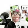 C-Cute F-Funny Affe Handyhülle Für Samsung Galaxy A73,A72,A71,A70,A53,A52,A51,Andere Weiche Schwarze Hülle