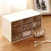 1 Pcs Creative Plastic Transparent Jewelry Storage Box Nine Drawers Cosmetics Korean Fashion Dustproof Sorting Box