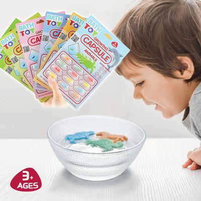 Nové exotické hračky Kouzelné měkké hračky pro poznávání dětí Raná vzdělávací hračka Dětské kreslené dinosauří hračky Kreativní hračka do vany Grow Capsules