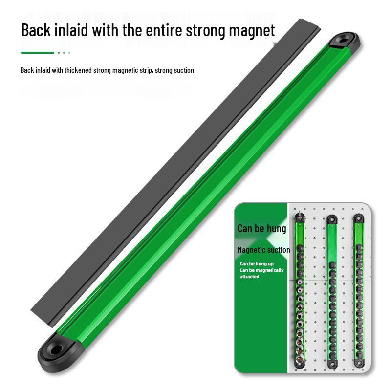 Magnetic Socket Organizer Rack: Large, Medium, Small - Fly Sockets Gadget Metal Power Strip Fixer for Hanging Storage