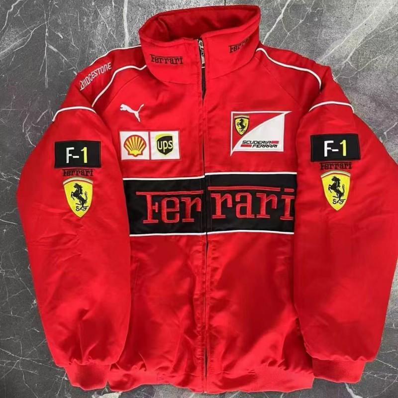 Ferrier Embroidered Racing Jacket Men Long