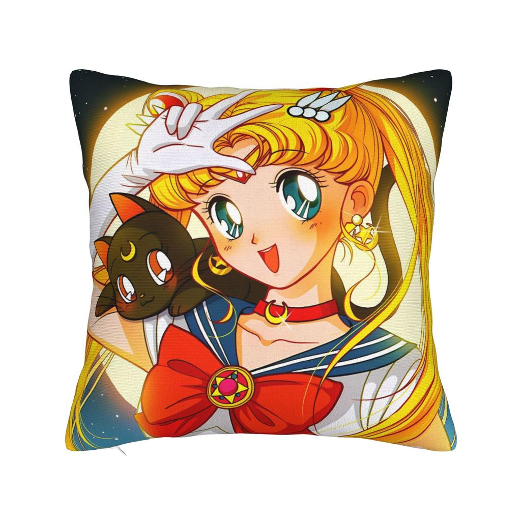 Sailor Moon Pillowcases Kawaii Pillow Case For Living Room Chair Design Pillow Cover