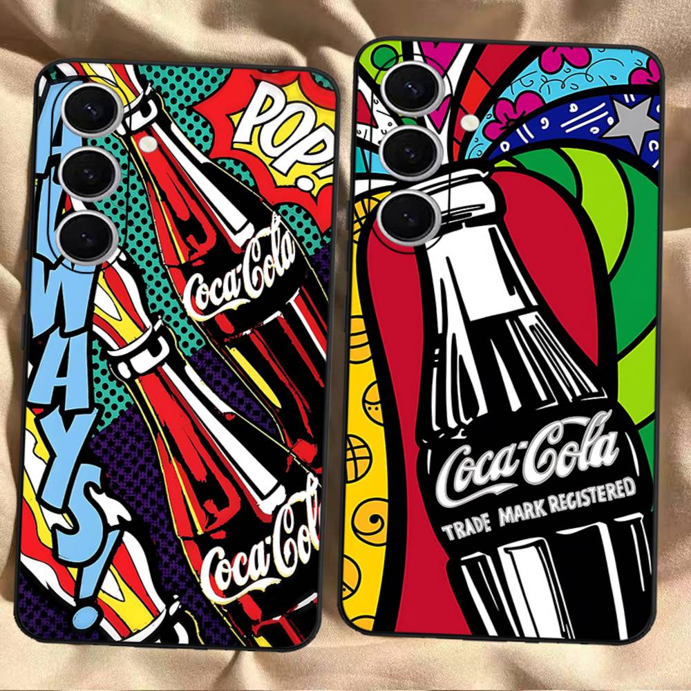 C-CocaS-Mode Cola Handyhülle Für Samsung S 24 Fe 25 Ultra Plus 20 Lite 21 30 22 23 24 22 Ultra 5G Fundas
