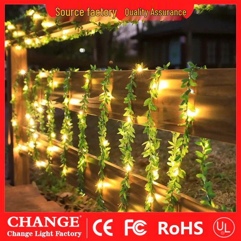 Eucalyptus Leaf LED String Lights for Wedding & Holiday Decoration