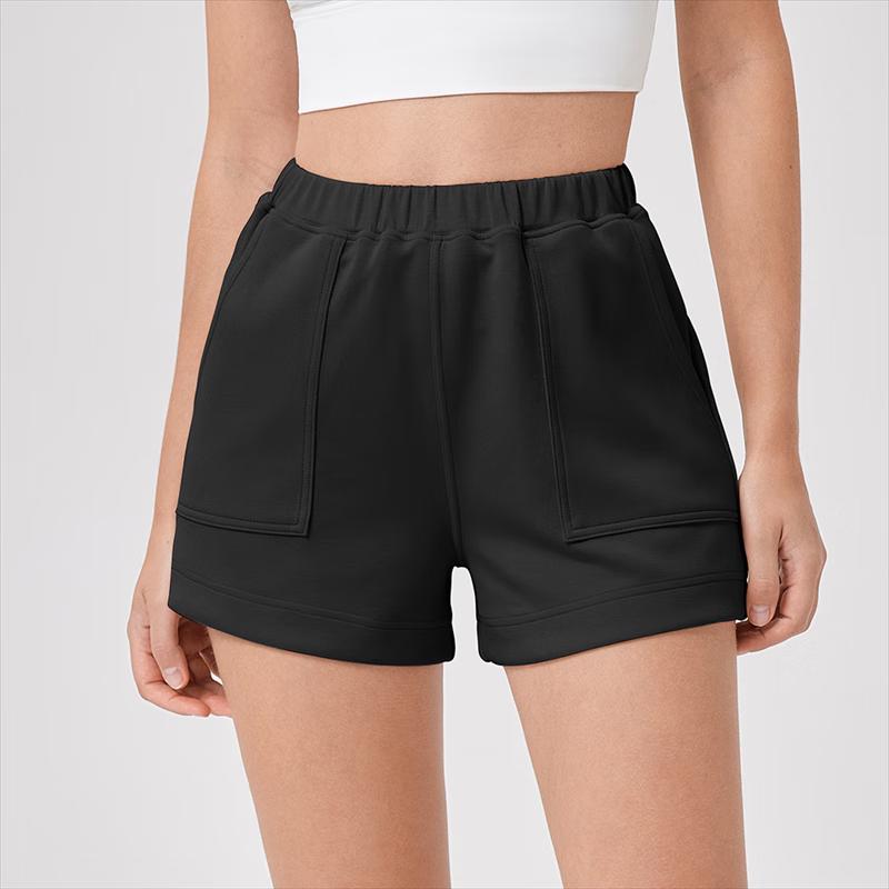 

Women s Modal Soft Breathable High-Waist Loose Yoga Shorts L