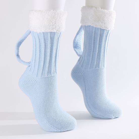 Beer Mug Socks Funny Knitted Crew Socks with Handle Men Women Autumn Winter Floor Socks for Christmas Halloween Birthday Gifts