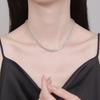 New Full Moissanite Necklace 925 Sterling Silver High Quality Fashion Jewelry For Women Chain Wedding Birthday Party Gift