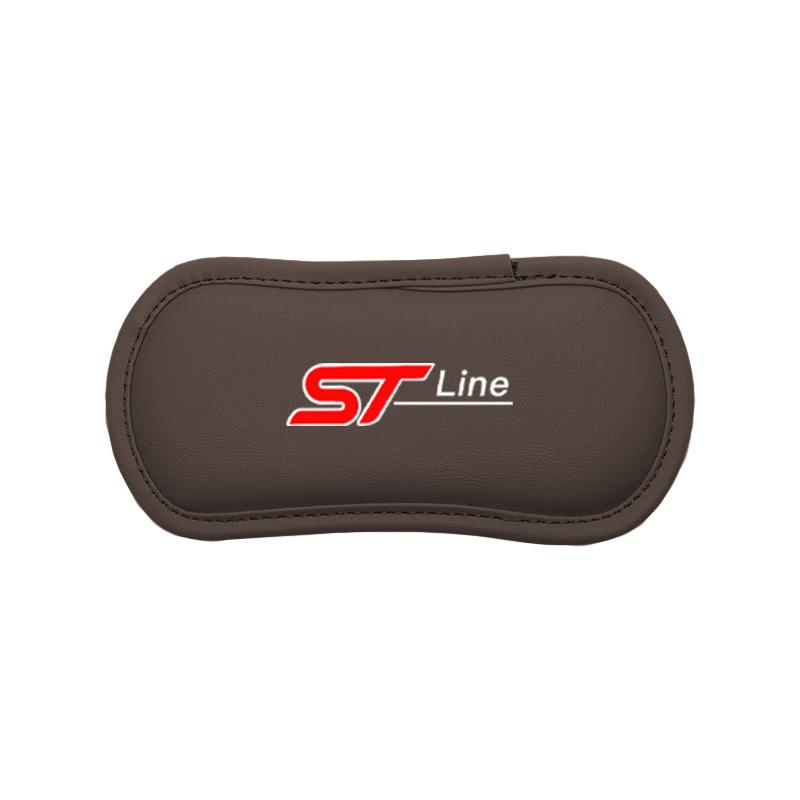 1Pcs Leather Car Pillow Knee Pad Elastic Memory Foam Leg Pad For Ford ST Line Focus Mustang Fiesta Puma Ranger Kuga MK7 MAX F150 BHF9