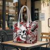 Skull Print Casual Tote Bag Fashion Daily Handbag