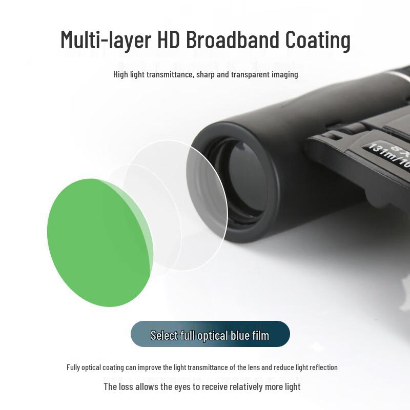 Miling 8X22 Mini Portable Binoculars with Phone Clip